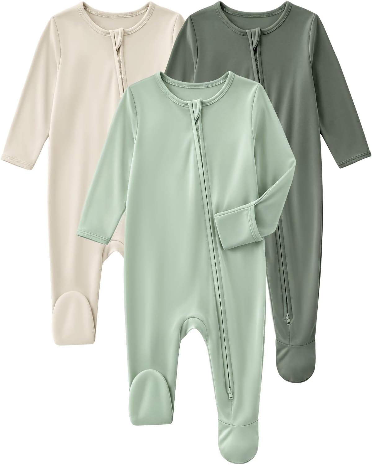 Bamboo Viscose Convertible Footie Pajamas for Babies
