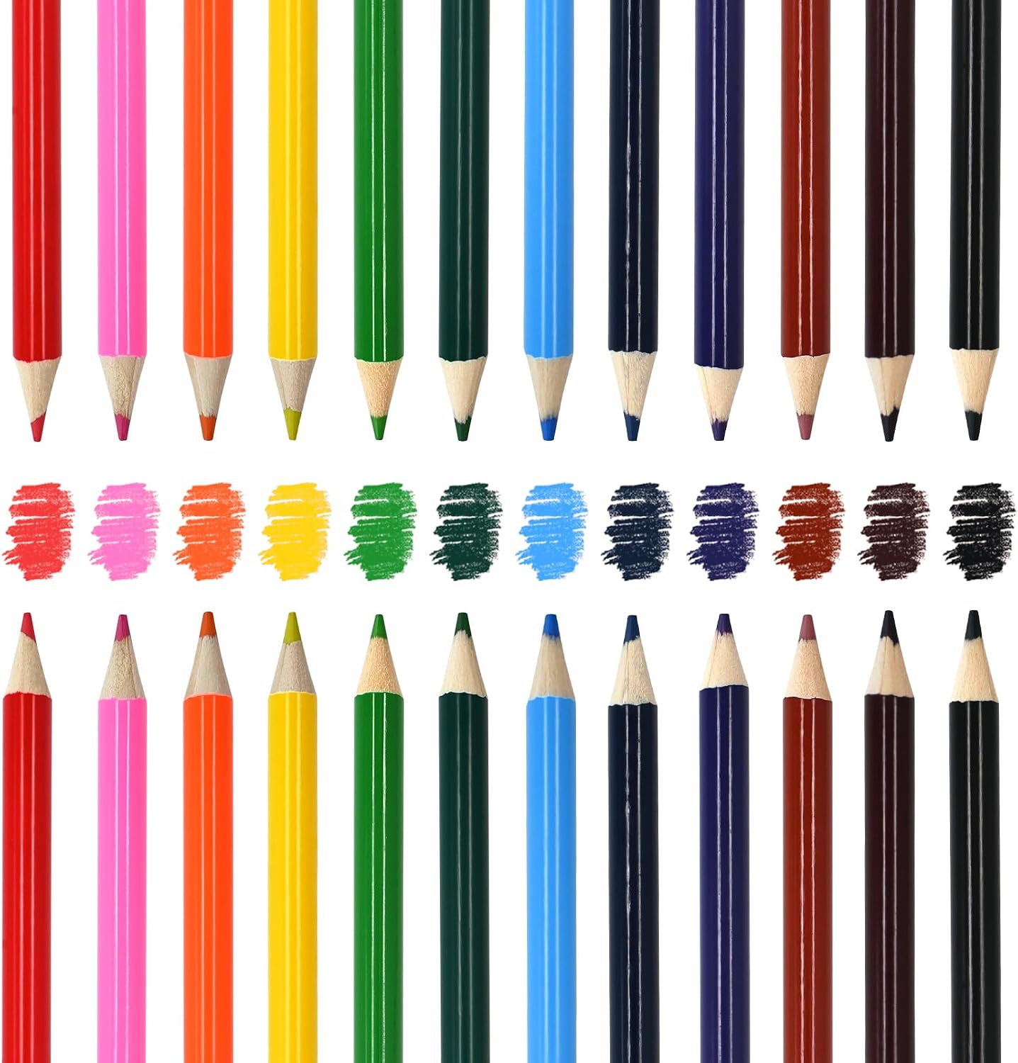 Mini Colored Pencils for Party Favors and Classrooms