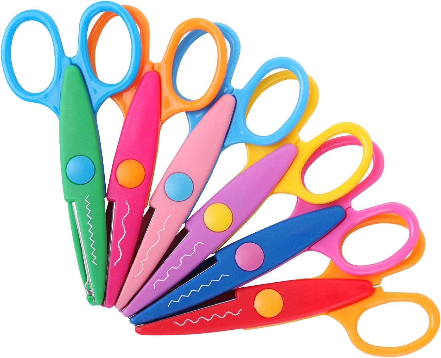 Creative Craft Scissors with Decorative Edge Patterns