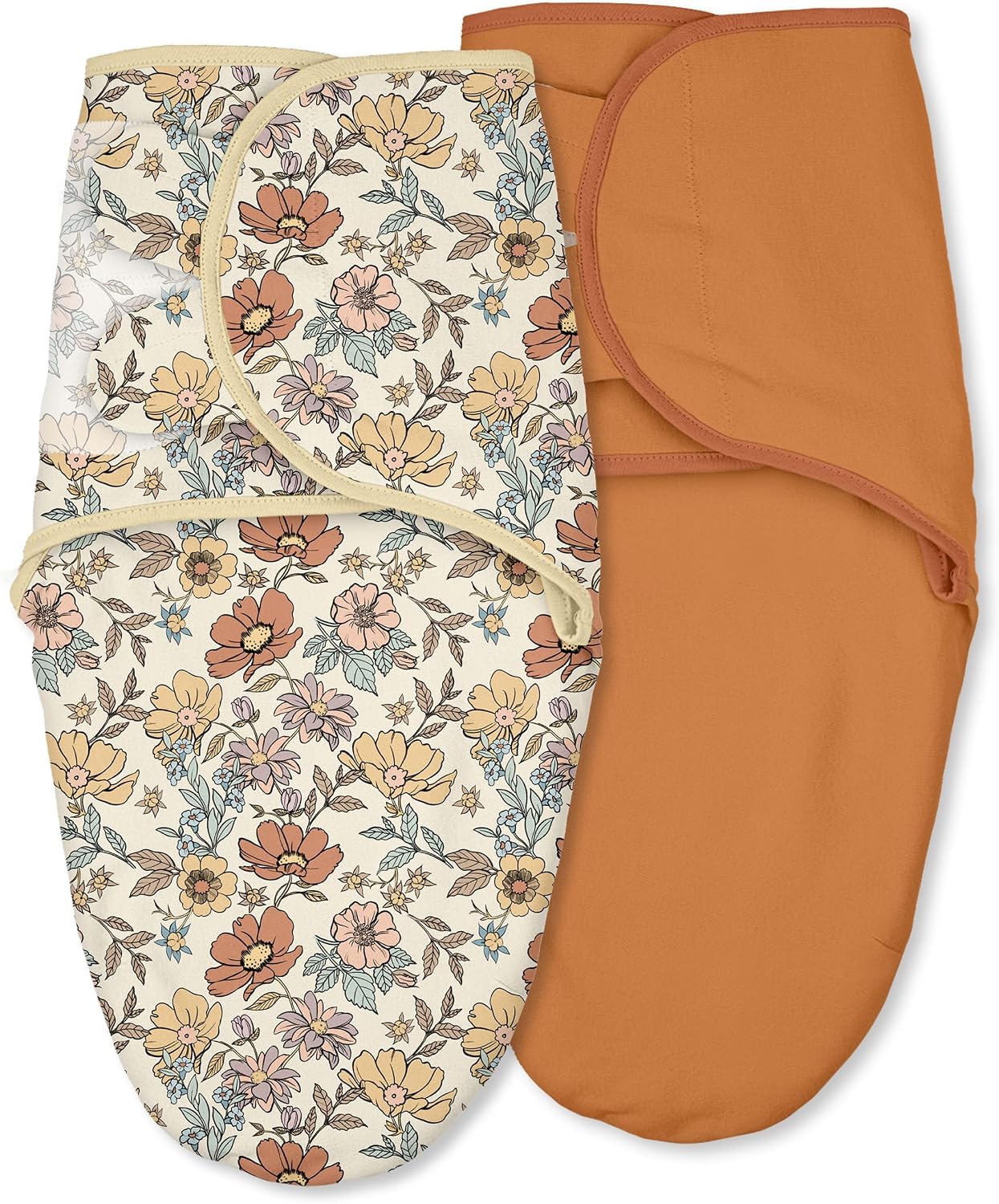 Organic Cotton Swaddle Blanket with Adjustable Tabs